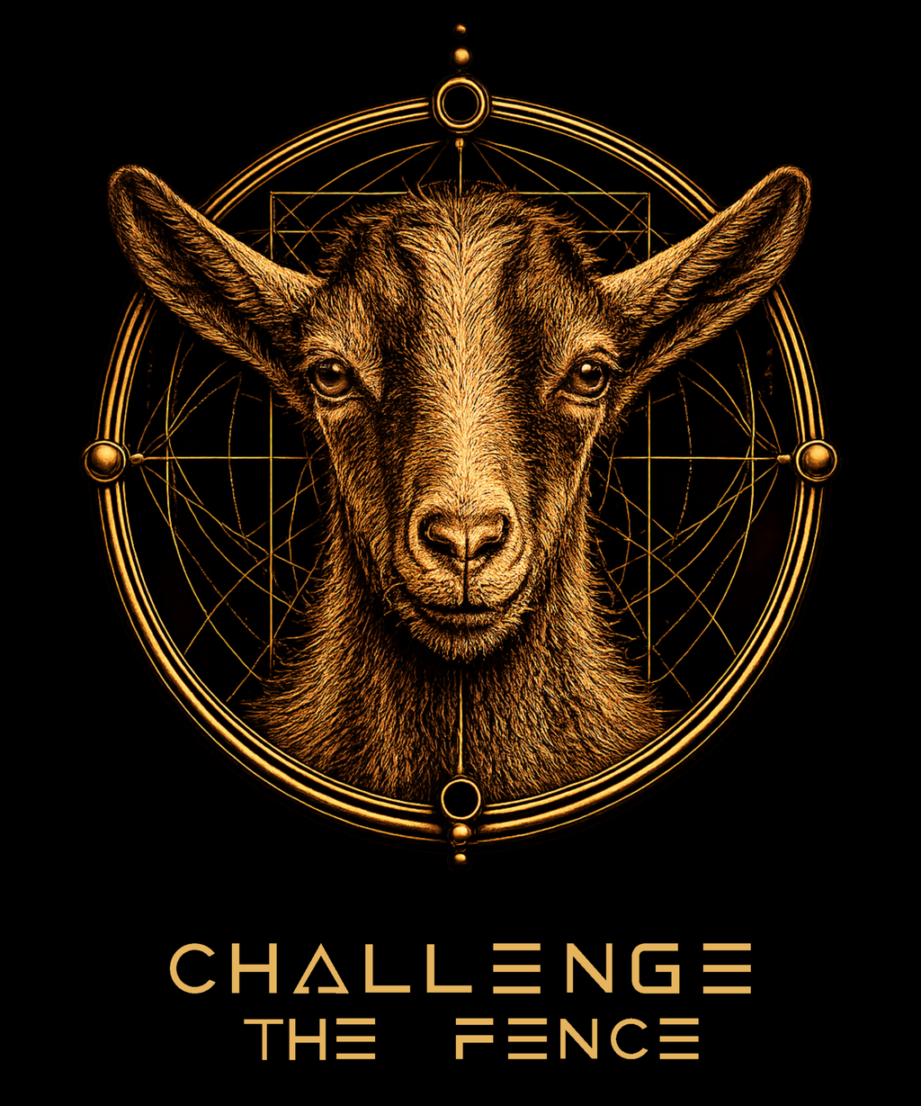 THE GOAT — Challenge The Fence (Front Design)