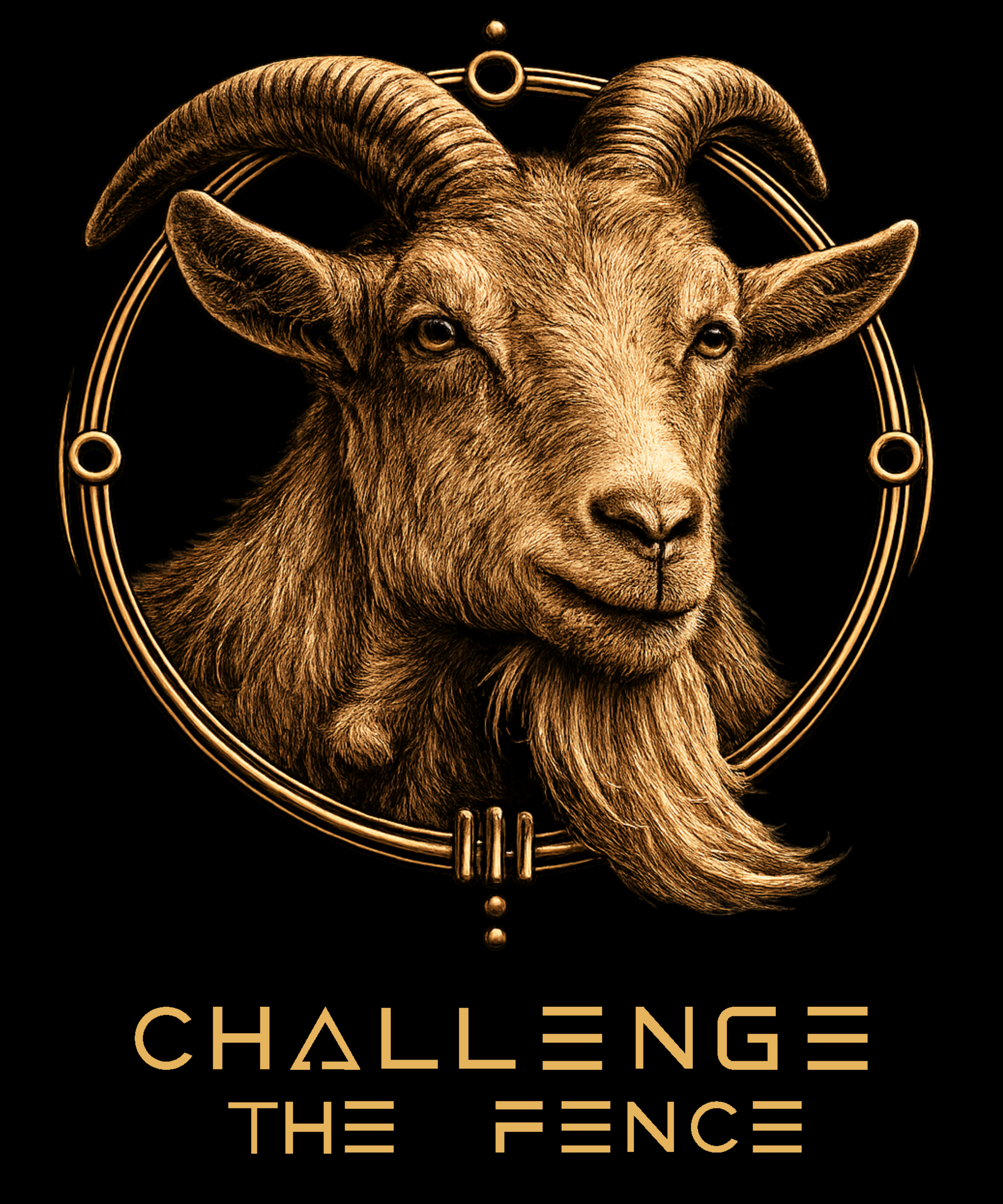 THE GOAT — Challenge The Fence (Front Design)