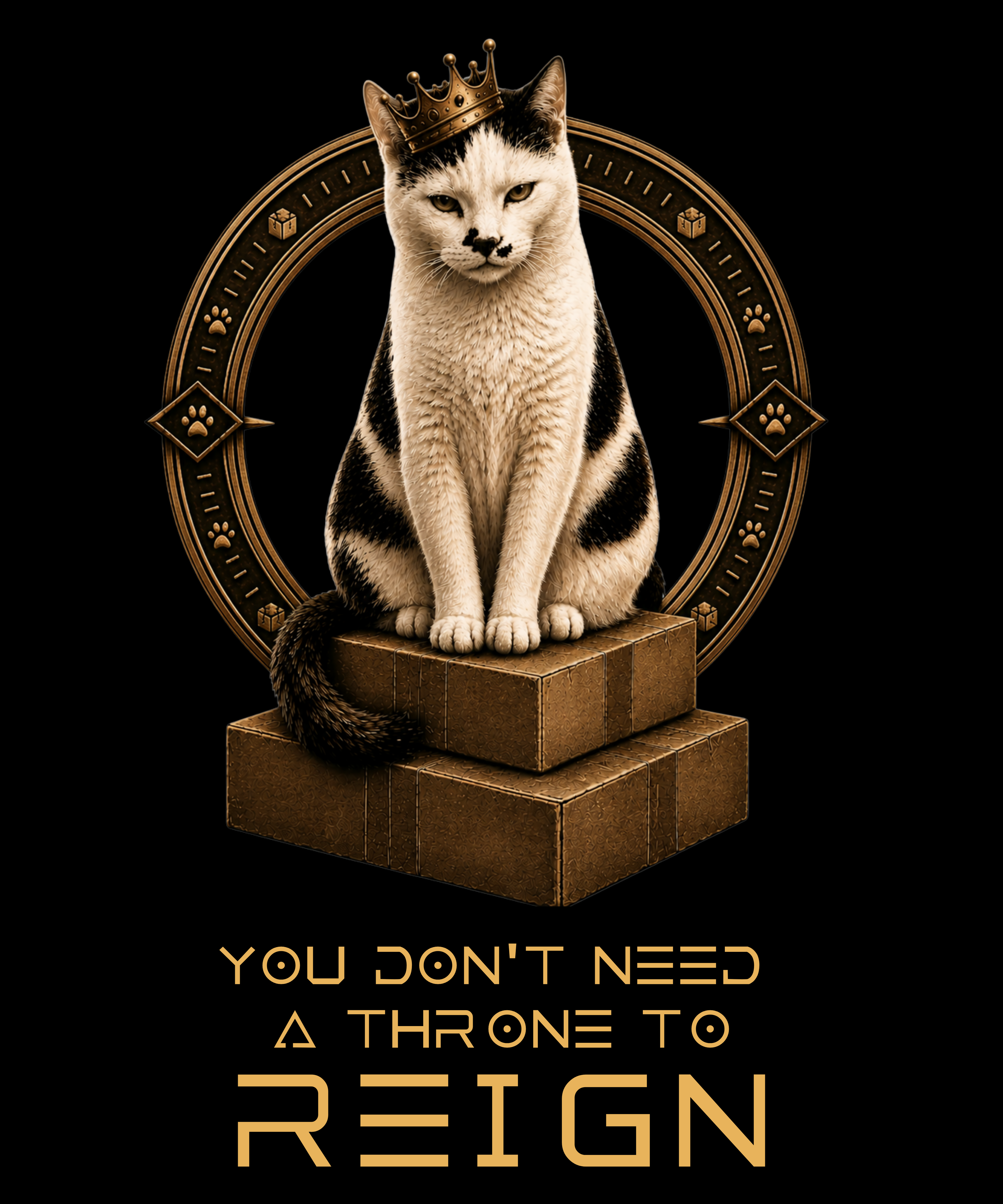 THE SMUDGE COLLECTION - You Don't Need A Throne To Reign (Back Design)