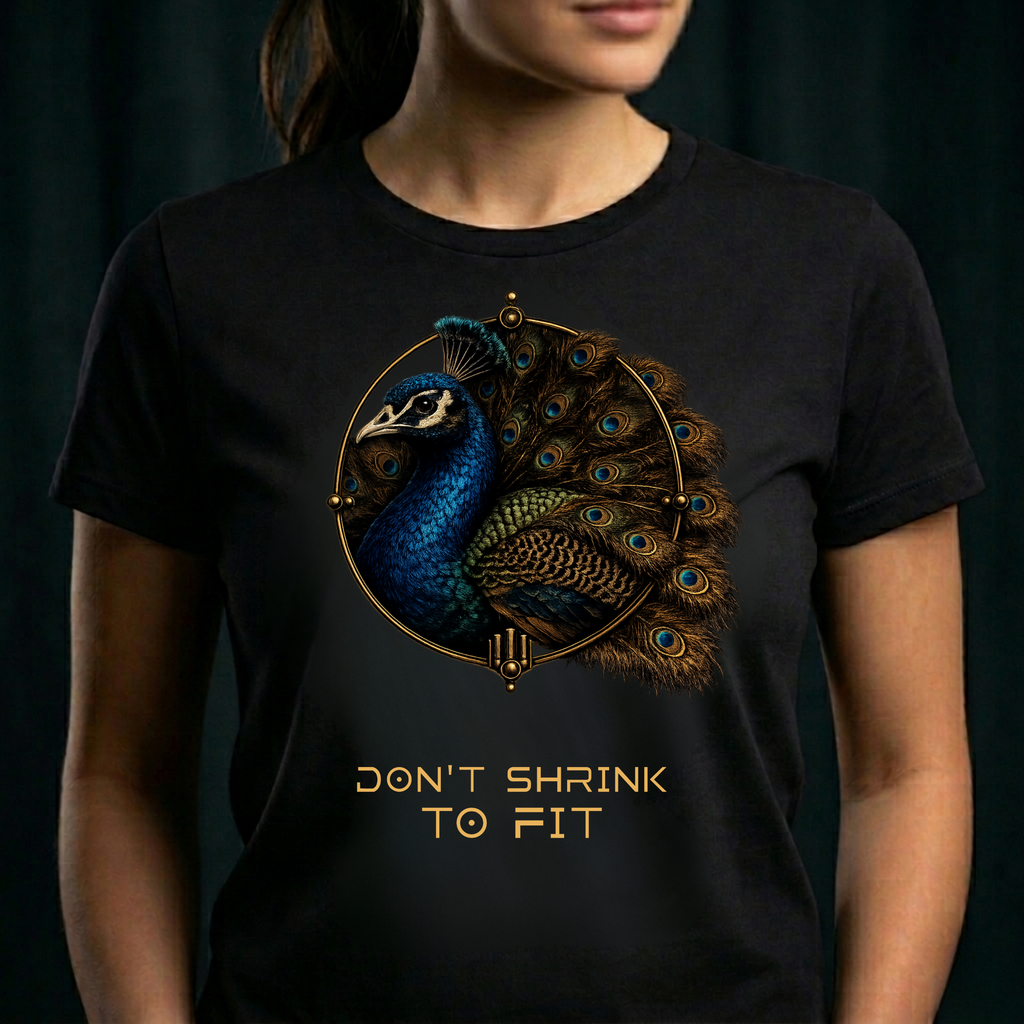 THE PEACOCK — Don't Shrink To Fit (Front Design)