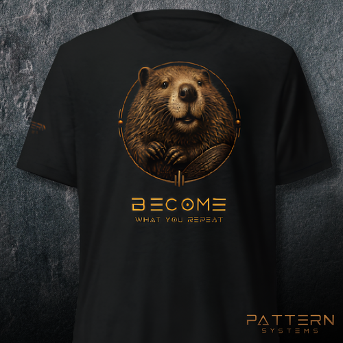 THE BEAVER — Become What You Repeat | T-Shirt (Back Design)