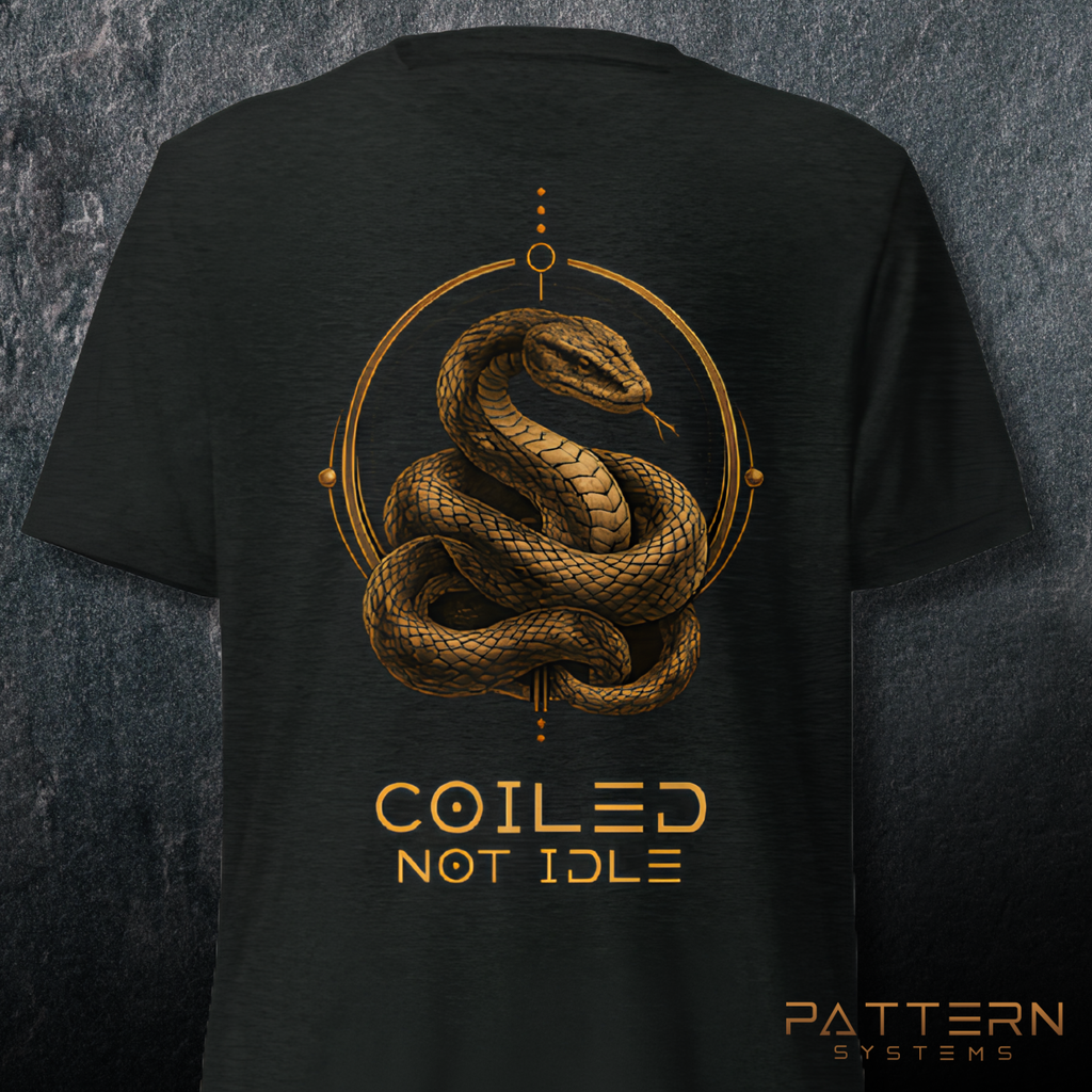 THE SNAKE — Coiled Not Idle (Back Design)