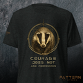 THE BADGER — Courage Does Not Ask Permission (Front Design)