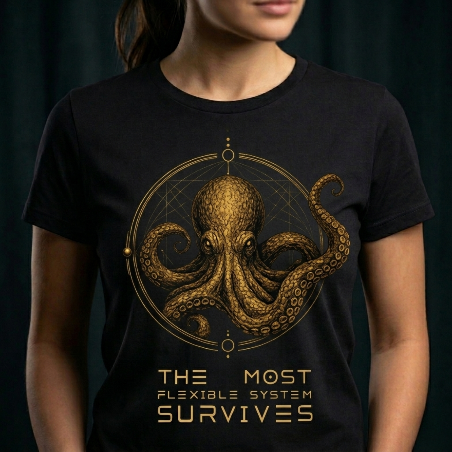 THE OCTOPUS — The Most Flexible System Survives (Front Design)