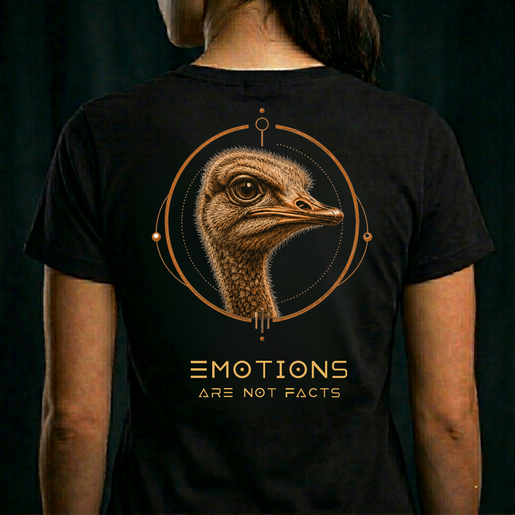 THE OSTRICH — Emotions Are Not Facts (Back Design)