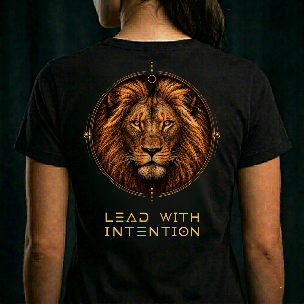 THE LION — Lead with Intention (Back Design)