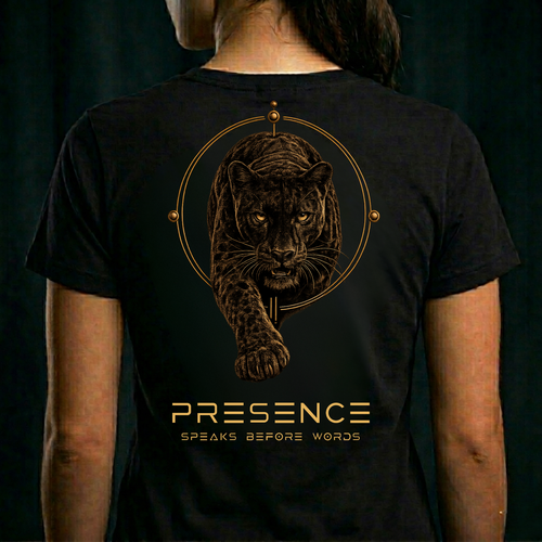 THE BLACK LEOPARD — Presence Speaks Before Words (Back Design)