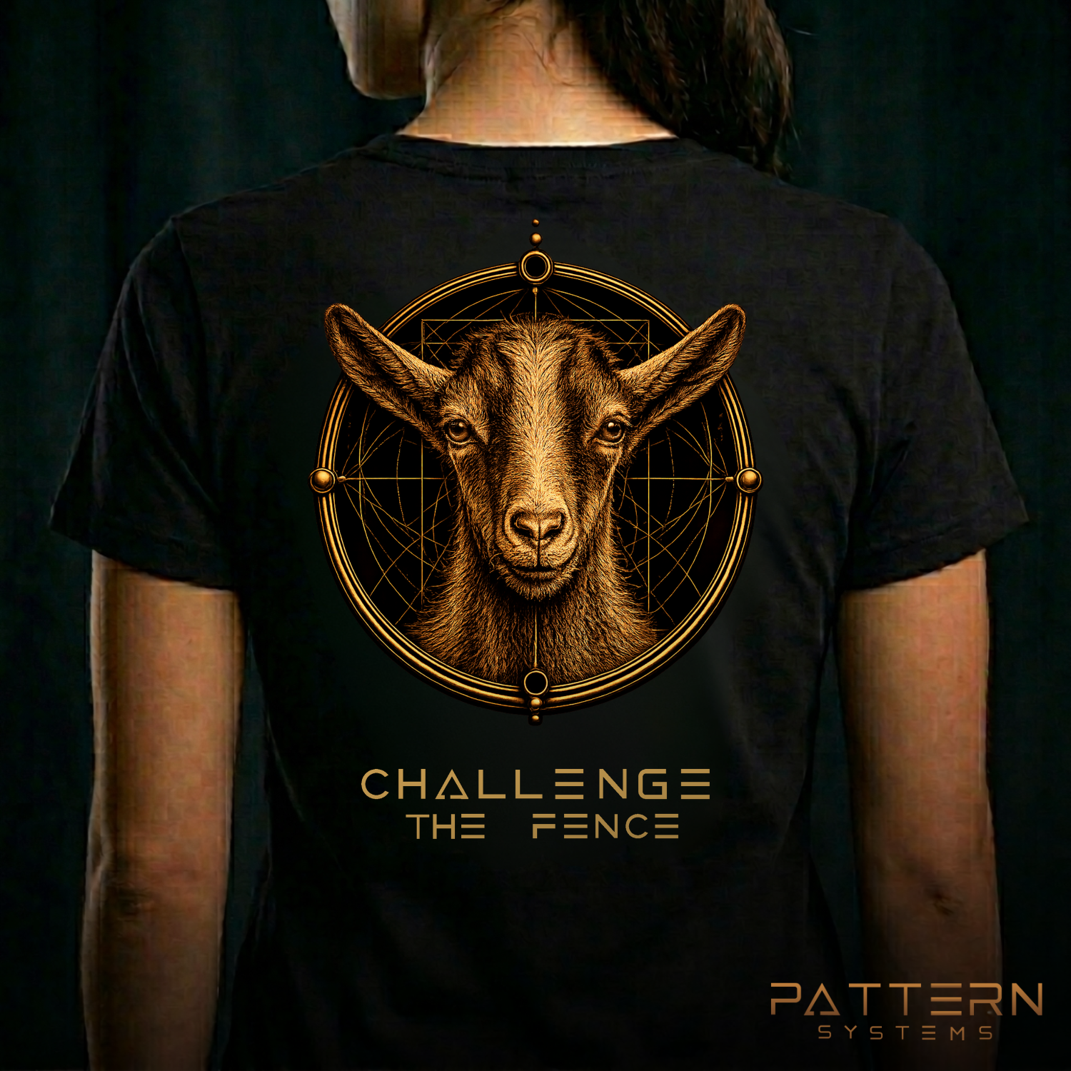 THE GOAT — Challenge The Fence (Back Design)