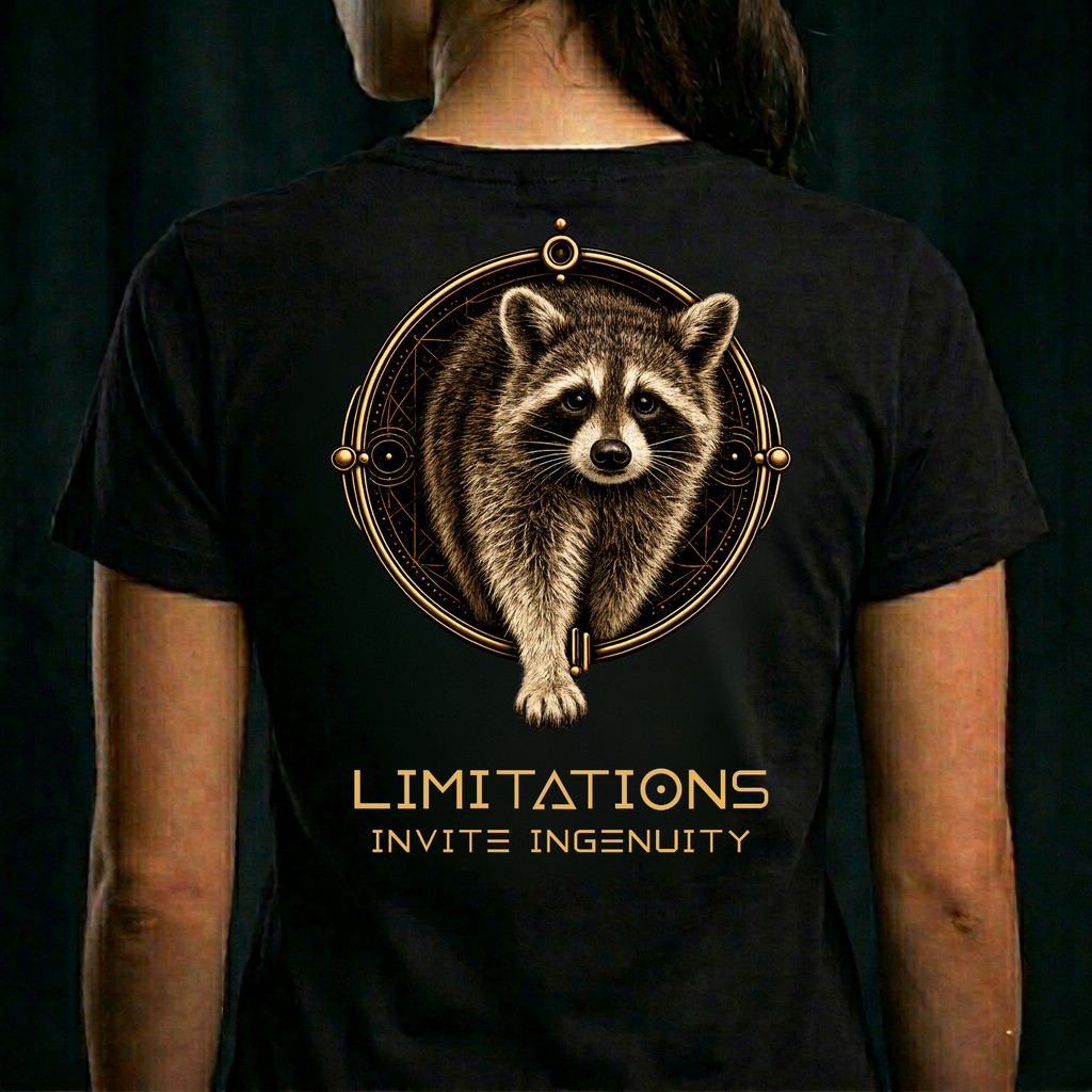 THE RACCOON — Limitations Invite Ingenuity (Back Design)