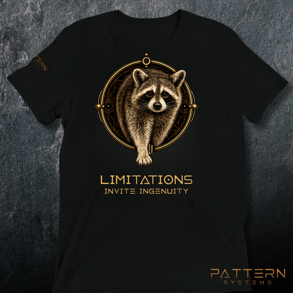 THE RACCOON — Limitations Invite Ingenuity (Back Design)